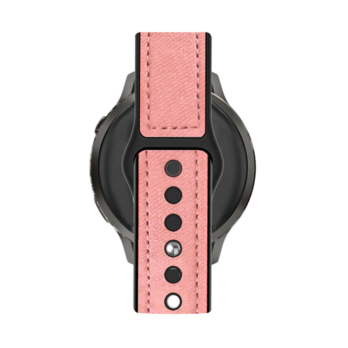 Bandz Garmin Approach S44 Leather Strap 'Hybrid' (Pink)