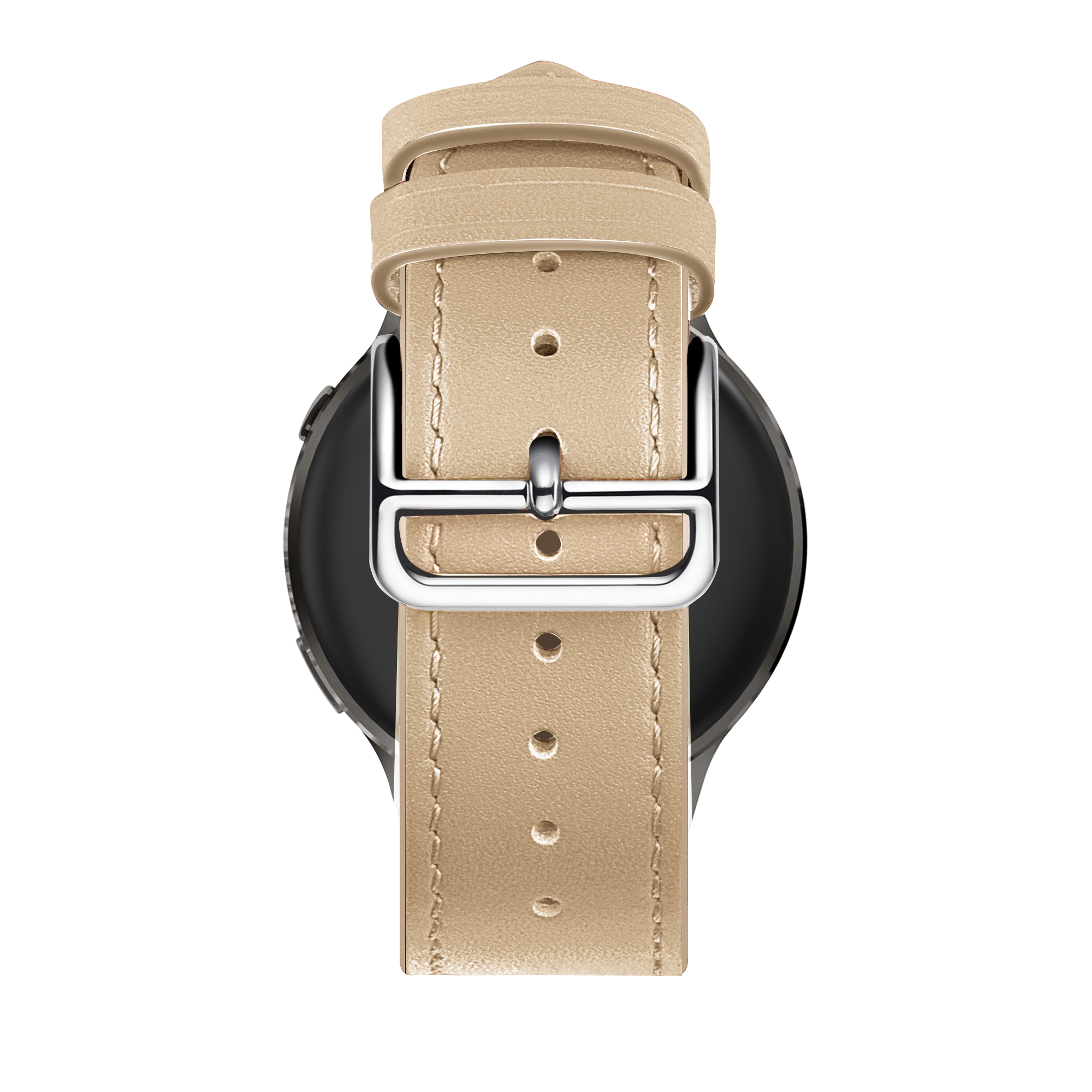 Bandz Garmin Forerunner 265s Lederarmband 'Deluxe' (Milk Tea)