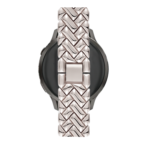 Bandz Withings ScanWatch 2 - 38mm Metal Strap 'V-Type' (Starlight)
