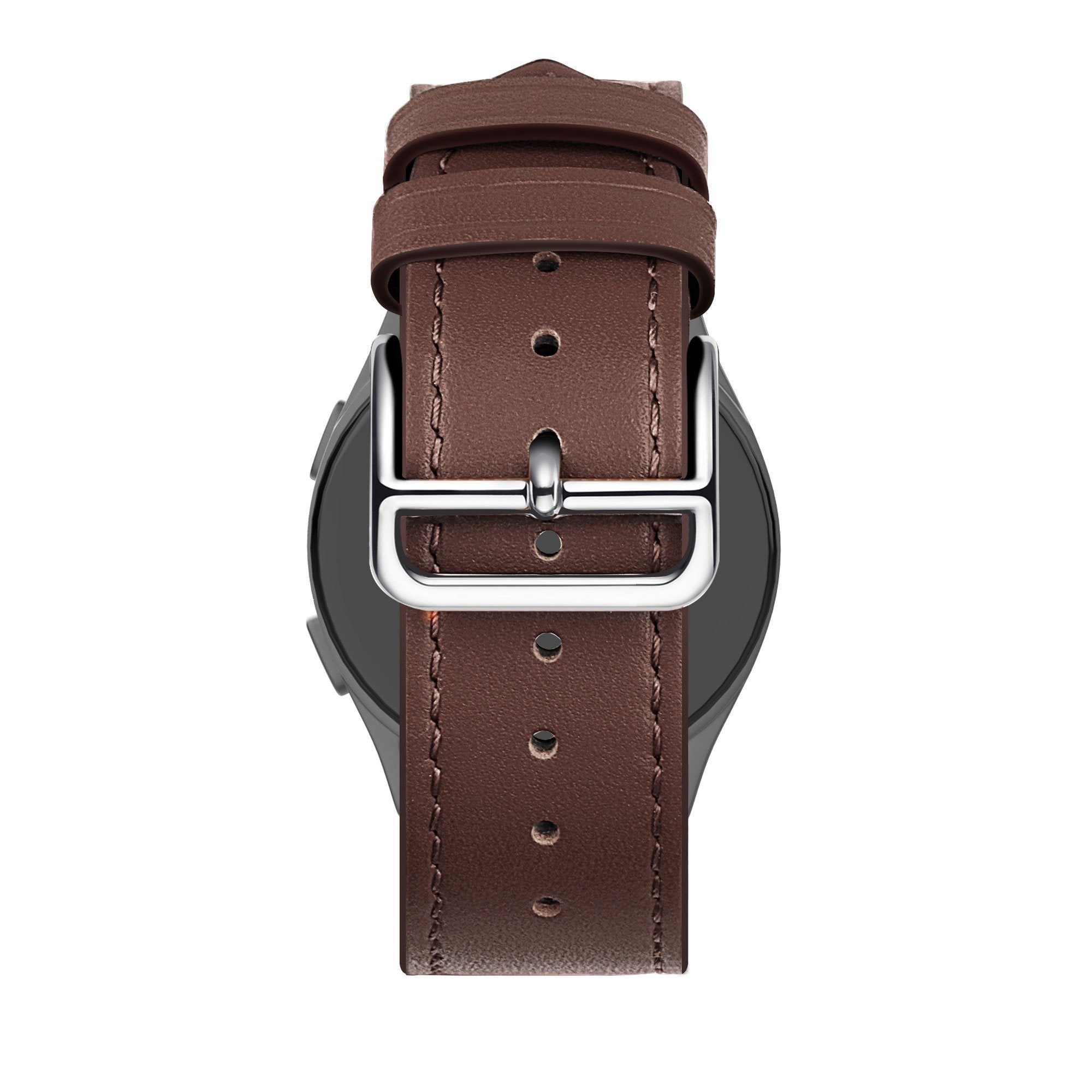 Bandz Huawei Watch GT 5 Pro - 46mm Lederarmband 'Deluxe' (Braun)
