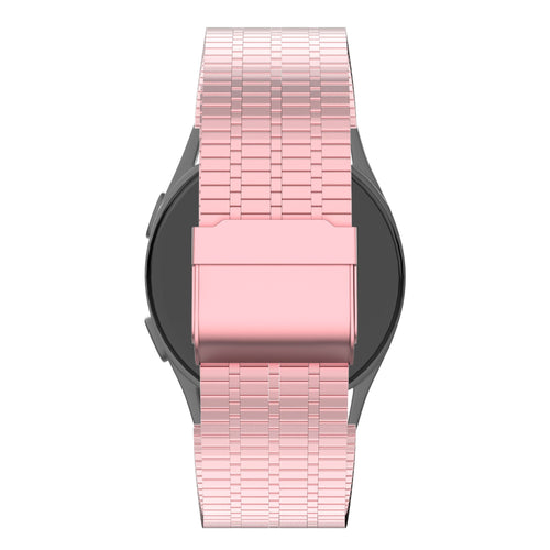 Bandz Garmin Venu SQ 2 Verstellbares Stahlarmband (Rosa)