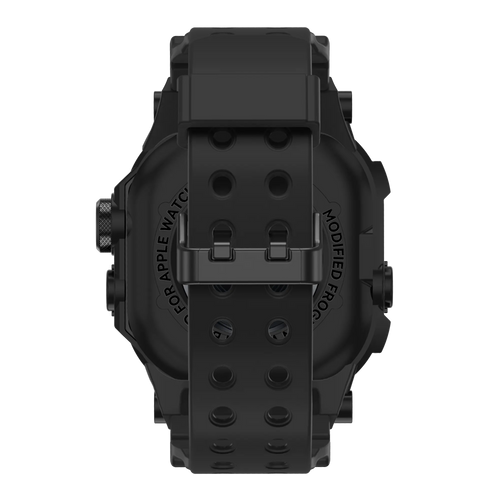 Bandz Apple Watch Ultra TPU Strap with Case (Black with Black)