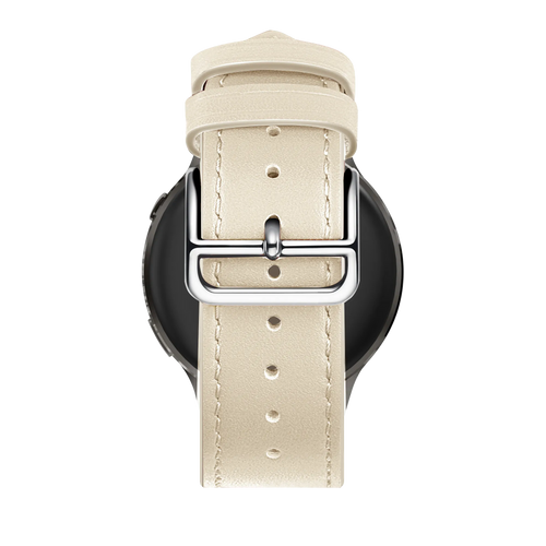 Bandz Garmin Venu 3s Lederarmband 'Deluxe' (Beige)