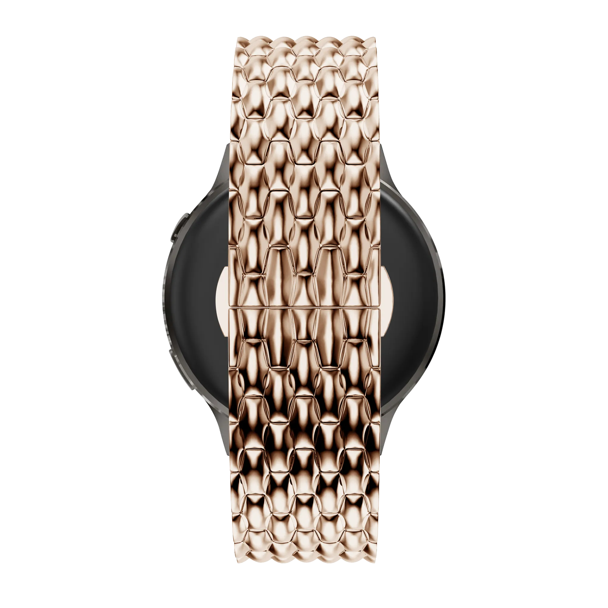 Bandz Garmin Forerunner 70 Stahlarmband 'Dragon' (Roségold)