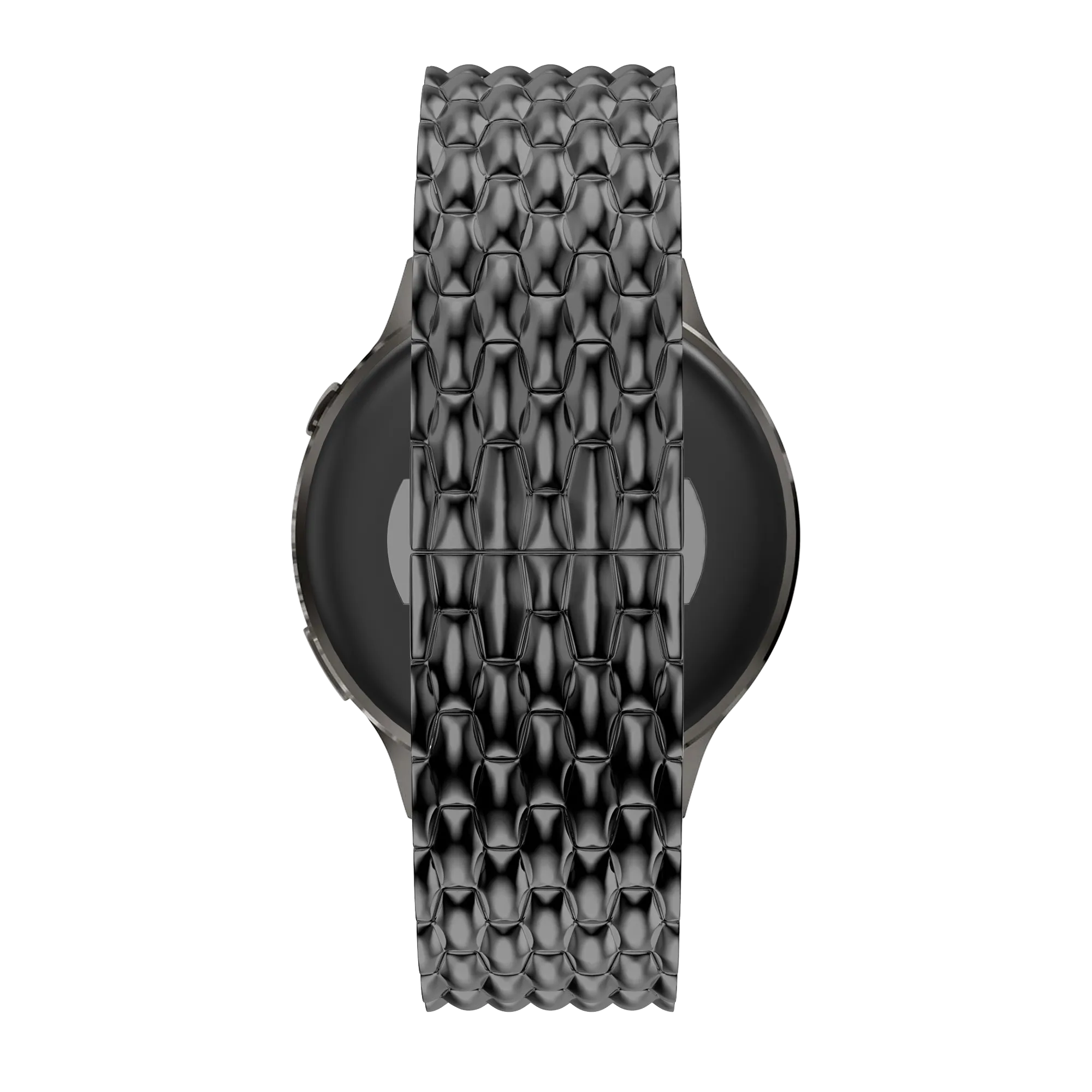 Bandz Garmin Forerunner 70 Stahlarmband 'Dragon' (Schwarz)