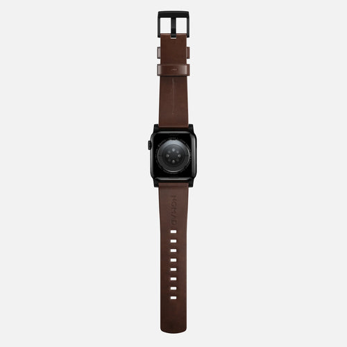 Nomad Modern Apple Watch Lederarmband (Braun/Schwarz)
