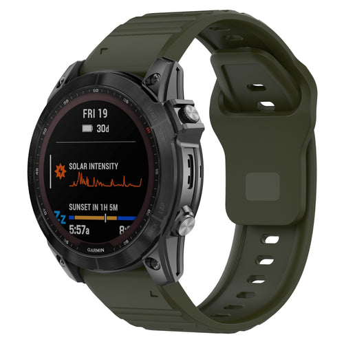 Garmin Tactix 8 - 47mm Outdoor Silikonarmband (Armeegrün)