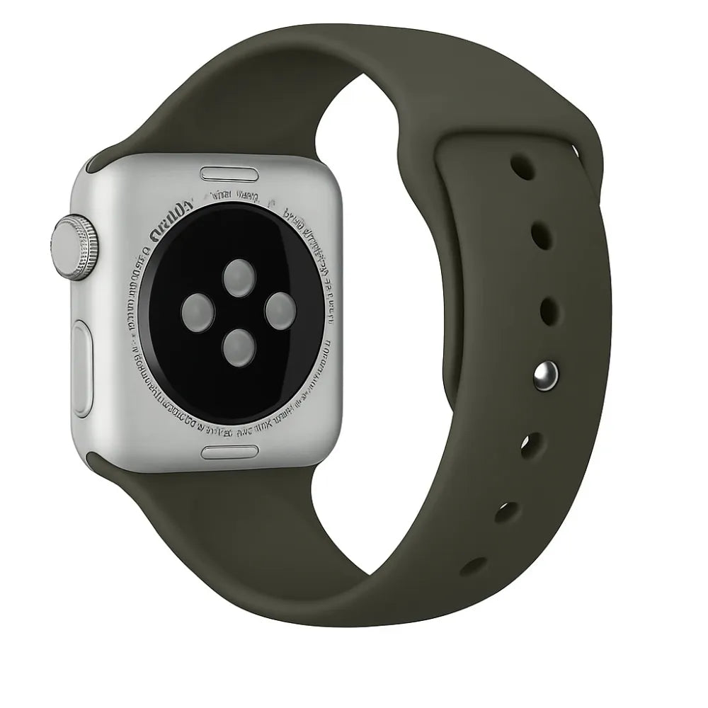Apple Watch Silikonarmband (Armeegrün)