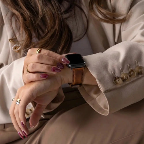 Apple Watch Ultra Lederarmband (Braun)