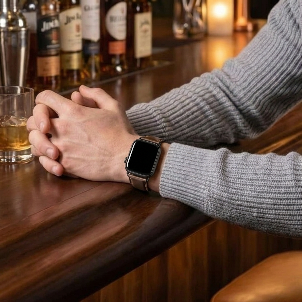 Apple Watch Lederarmband (Dunkelbraun)