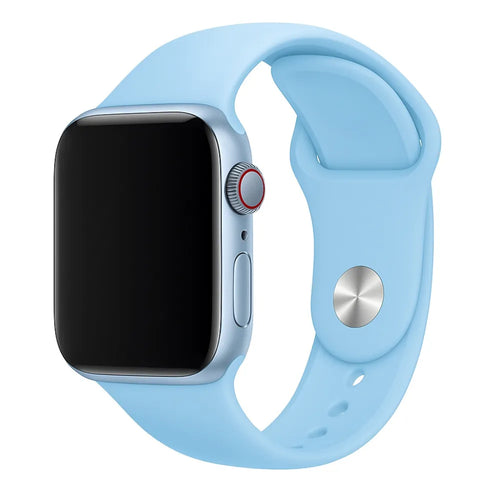 Apple Watch Silikonarmband (Hell Blau)