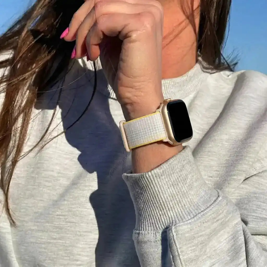 Apple Watch Nylon Loop Strap (Starlight Mix)