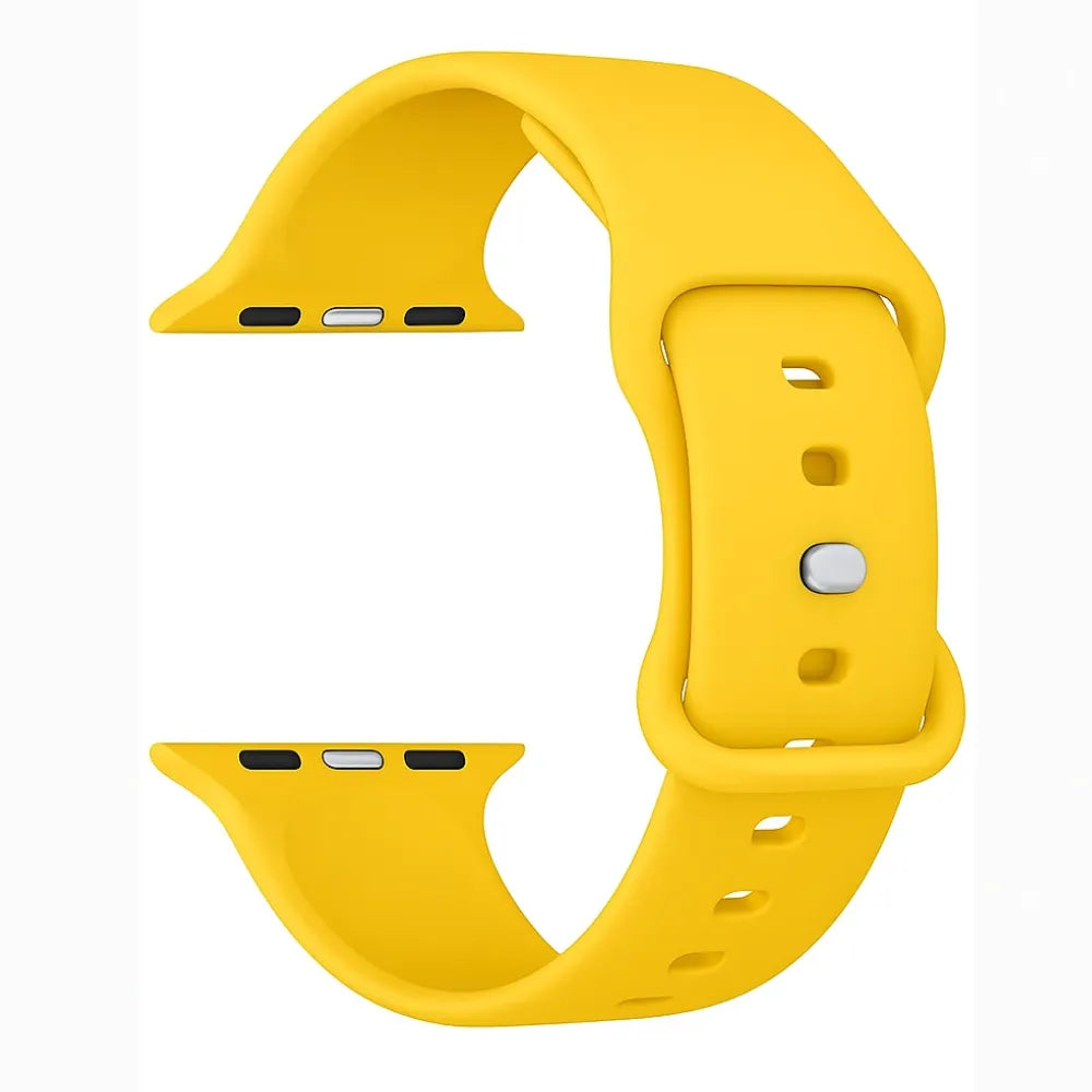 Apple Watch Klassisches Silikonarmband (Gelb)