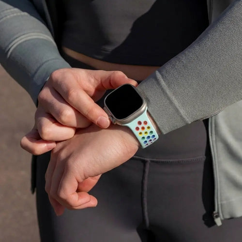 Apple Watch Sportarmband (Bunt Hellblau)