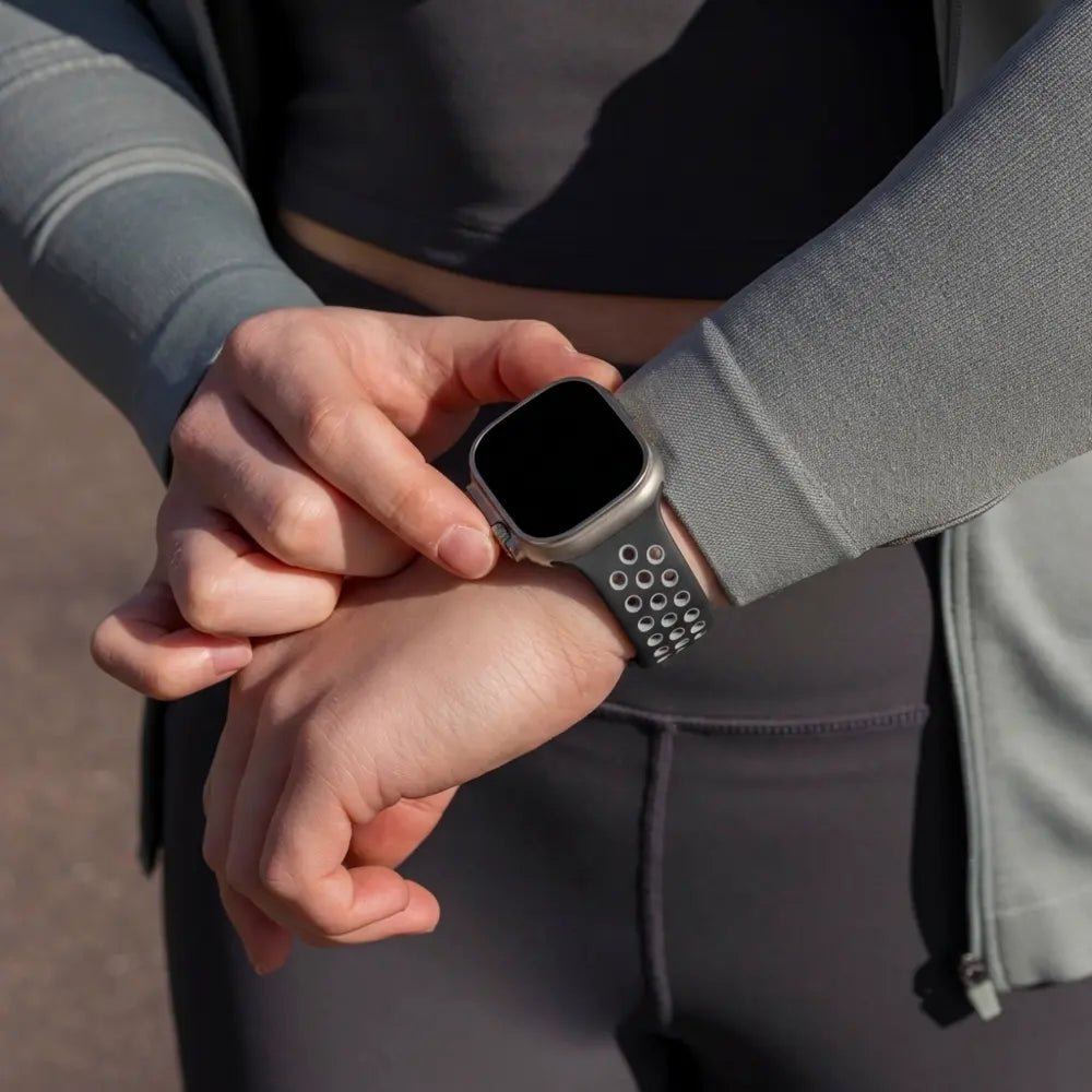 Apple Watch Ultra sport+ band (zwart/grijs)