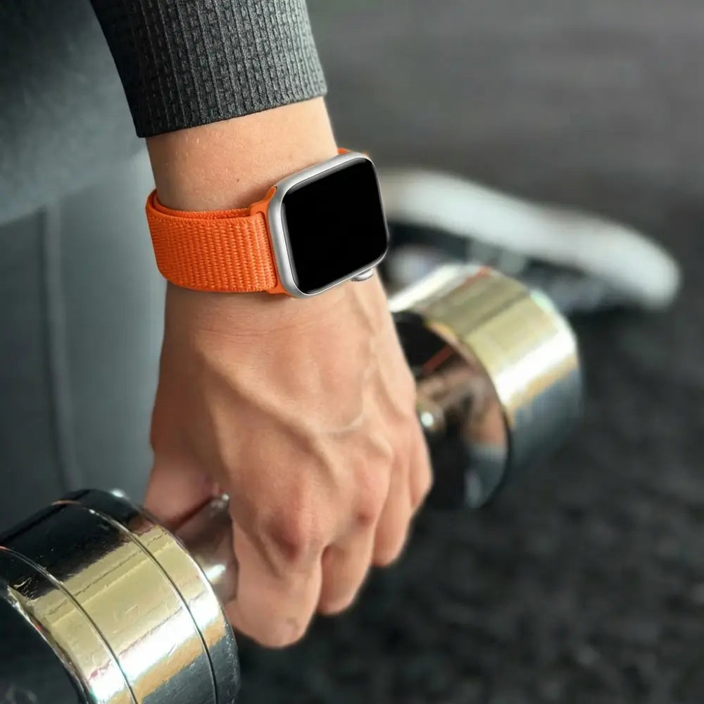Apple Watch nylon loop bandje (oranje)