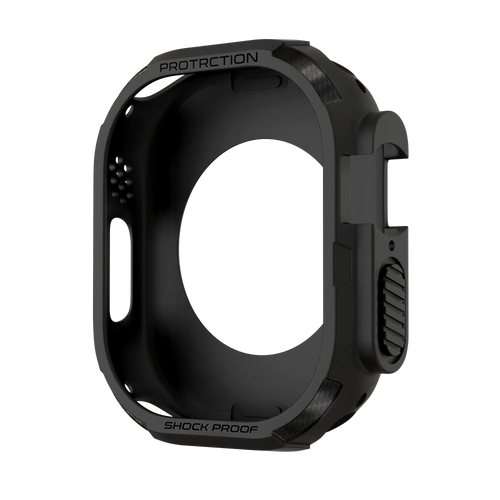 Bandz Apple Watch Ultra - 49mm robustes TPU-Hülle (Schwarz)