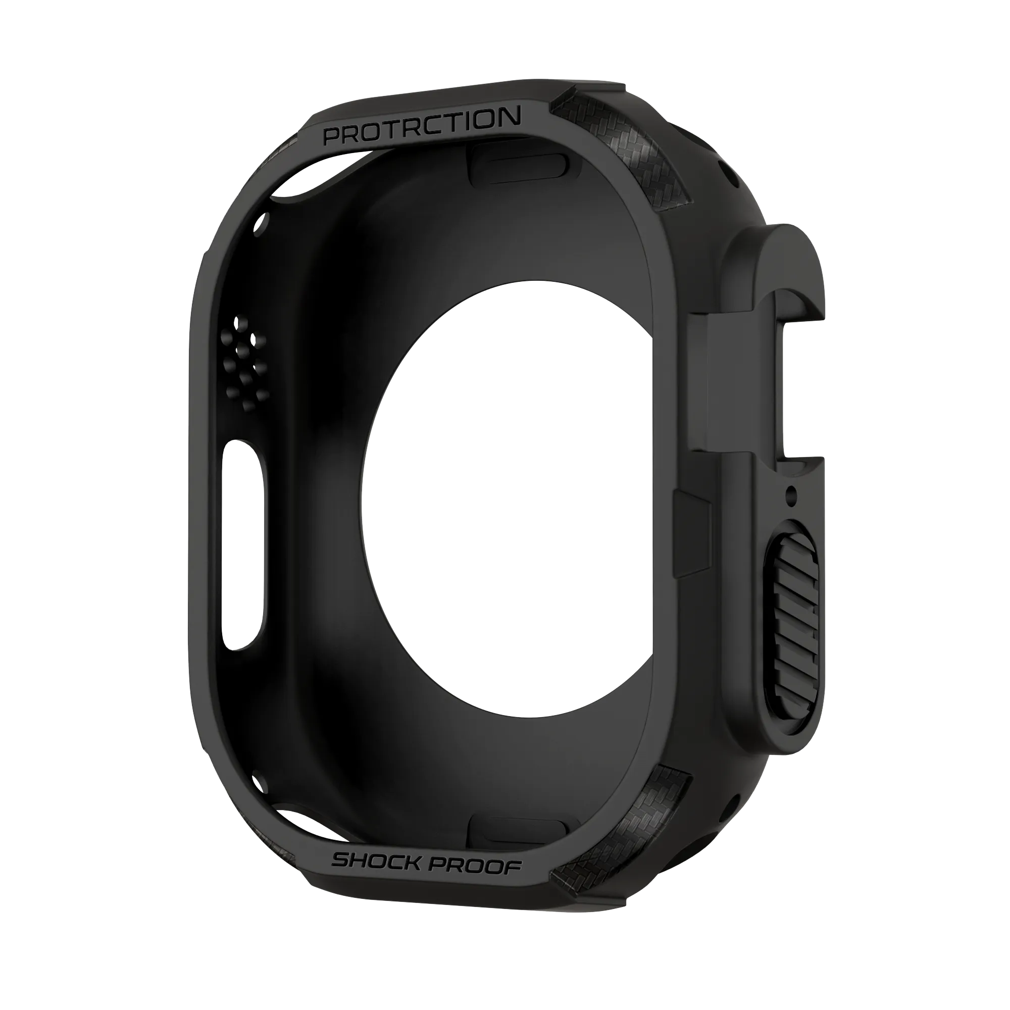 Bandz Apple Watch Ultra - 49mm robustes TPU-Hülle (Schwarz)