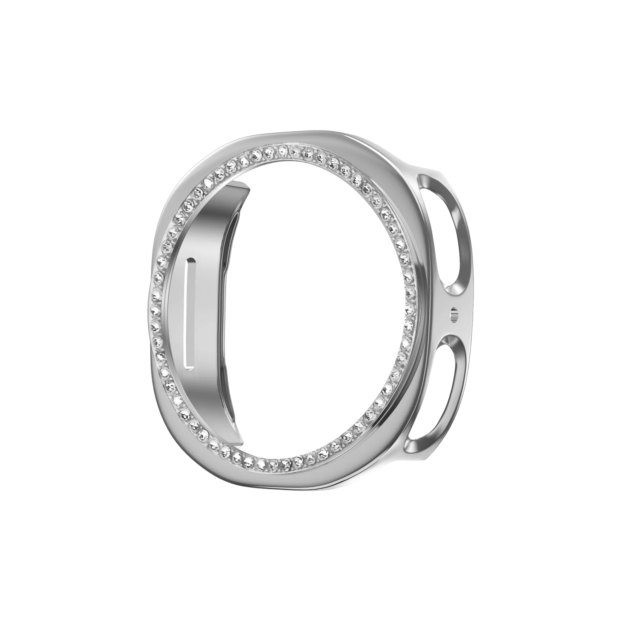 Bandz Samsung Galaxy Watch 8 - 40mm Diamant PC Hülle (Silber)