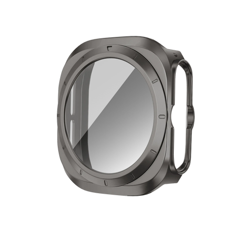 Bandz Samsung Galaxy Watch Ultra PC-Gehäuse mit Glass (Titan Grau)