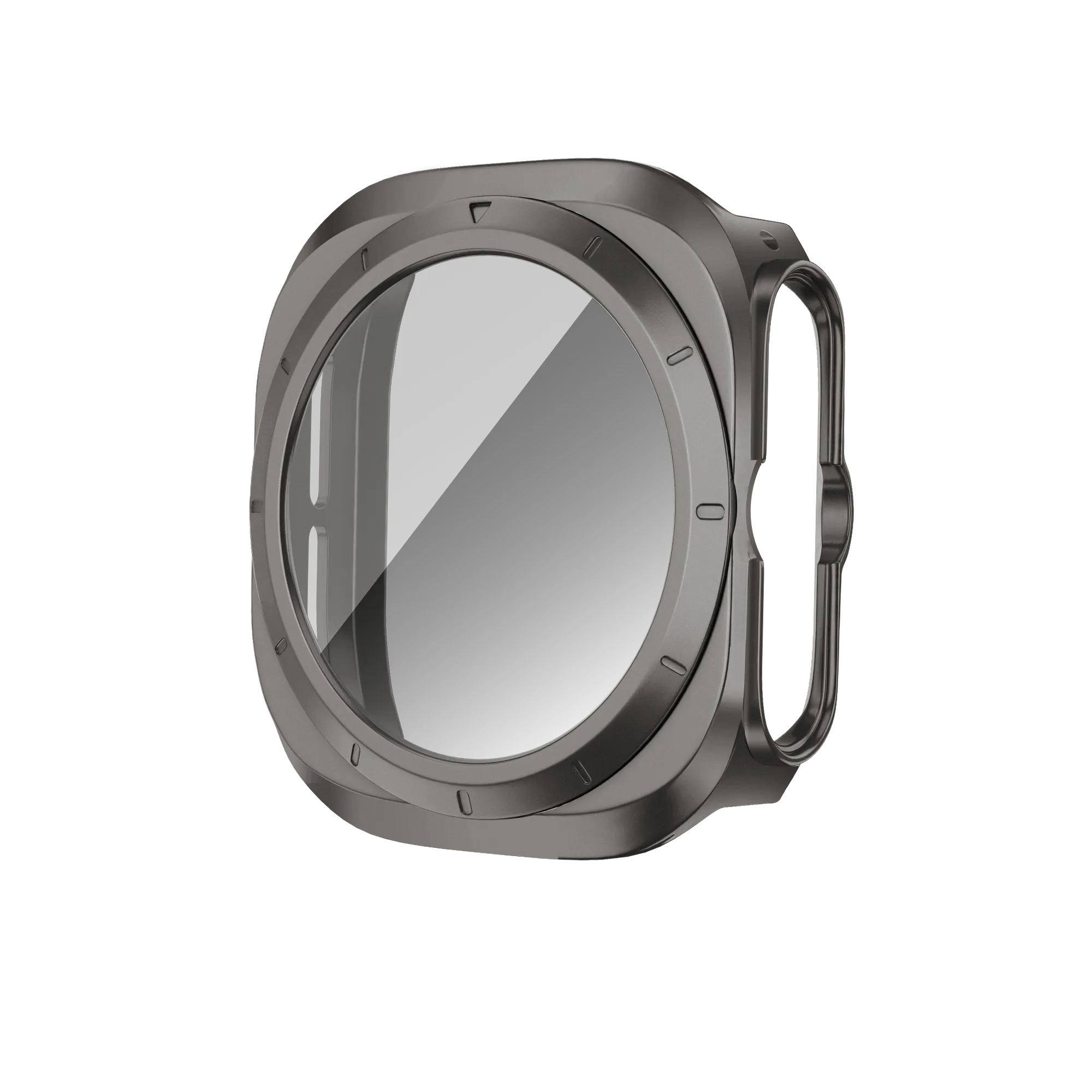 Bandz Samsung Galaxy Watch Ultra PC-Gehäuse mit Glass (Titan Grau)