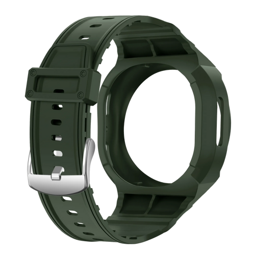 Samsung Galaxy Watch 8 - 44mm TPU Armband mit integrierter Hülle (Grün)