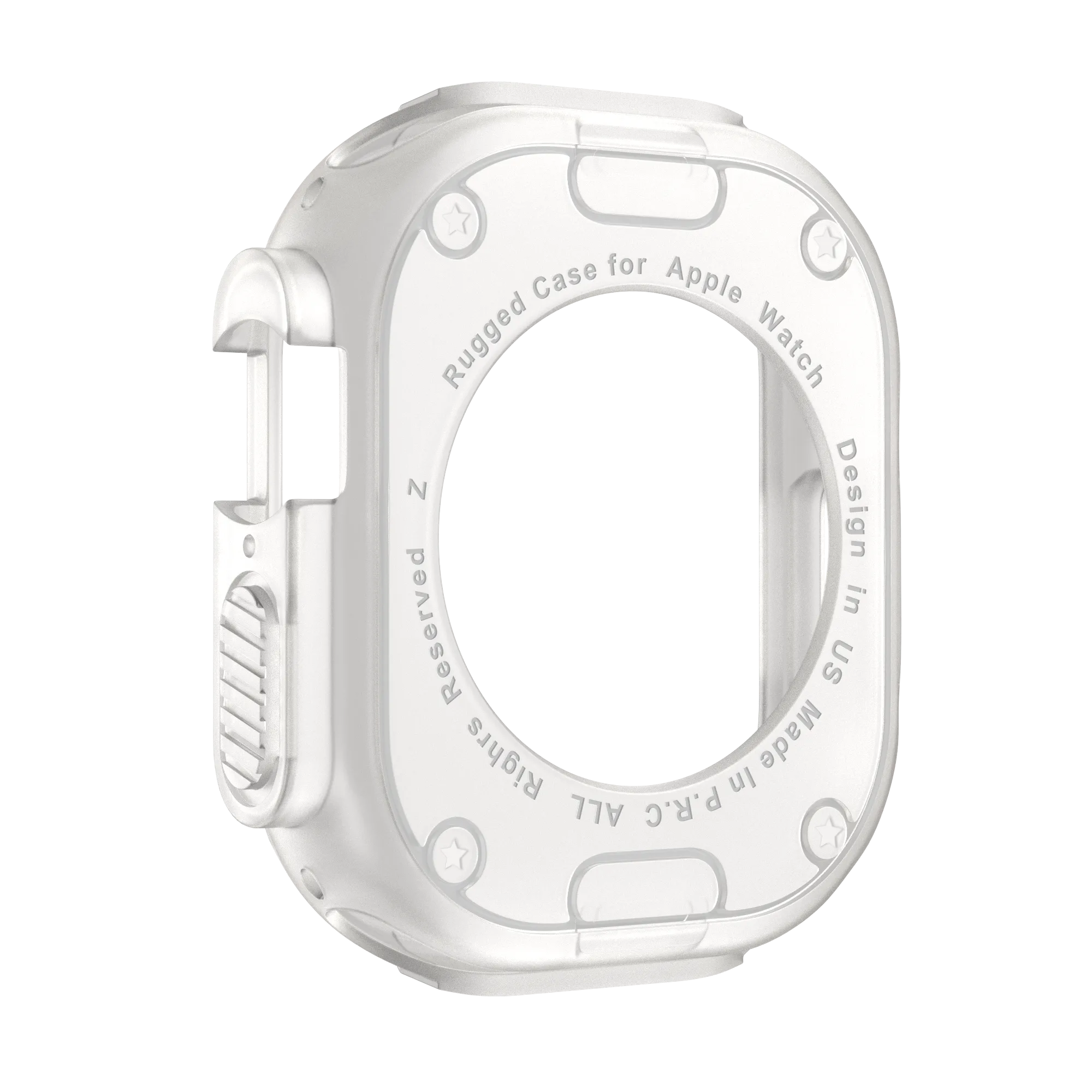Bandz Apple Watch Ultra - 49mm robustes TPU-Hülle (Transparent)