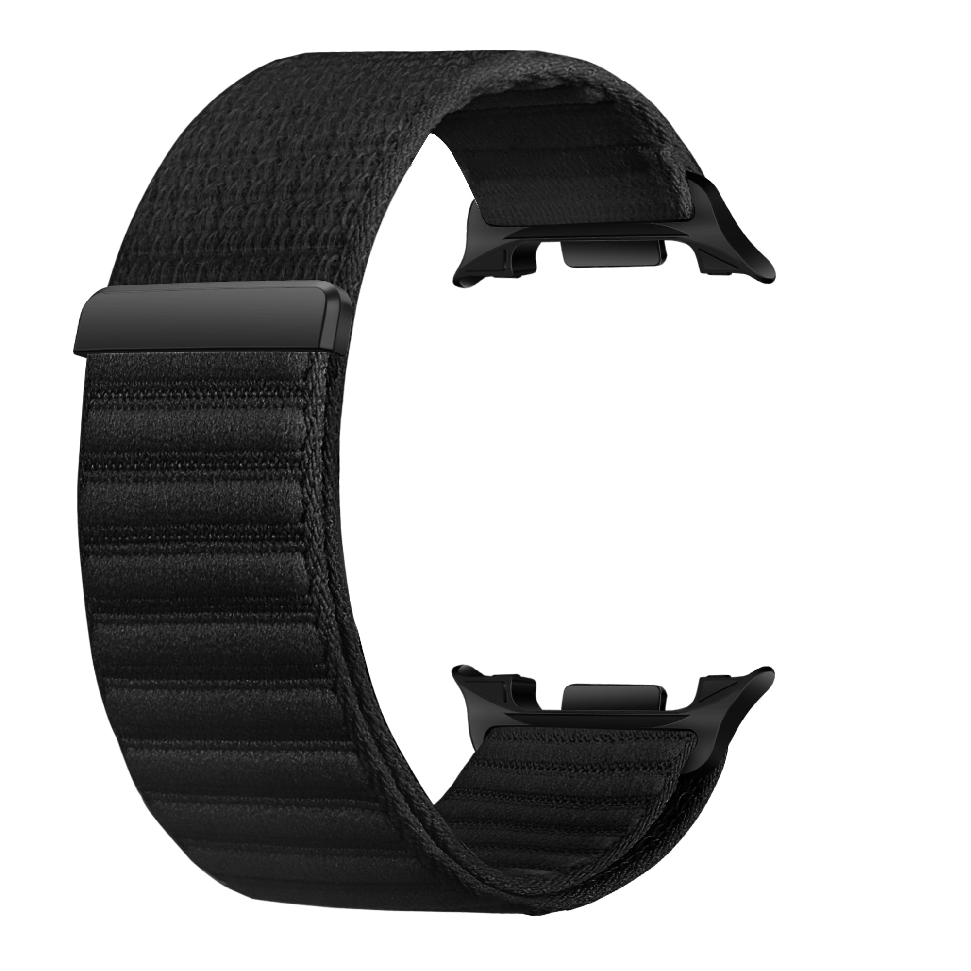 Samsung Galaxy Watch 8 - 44mm Wave Nylonarmband (Schwarz)