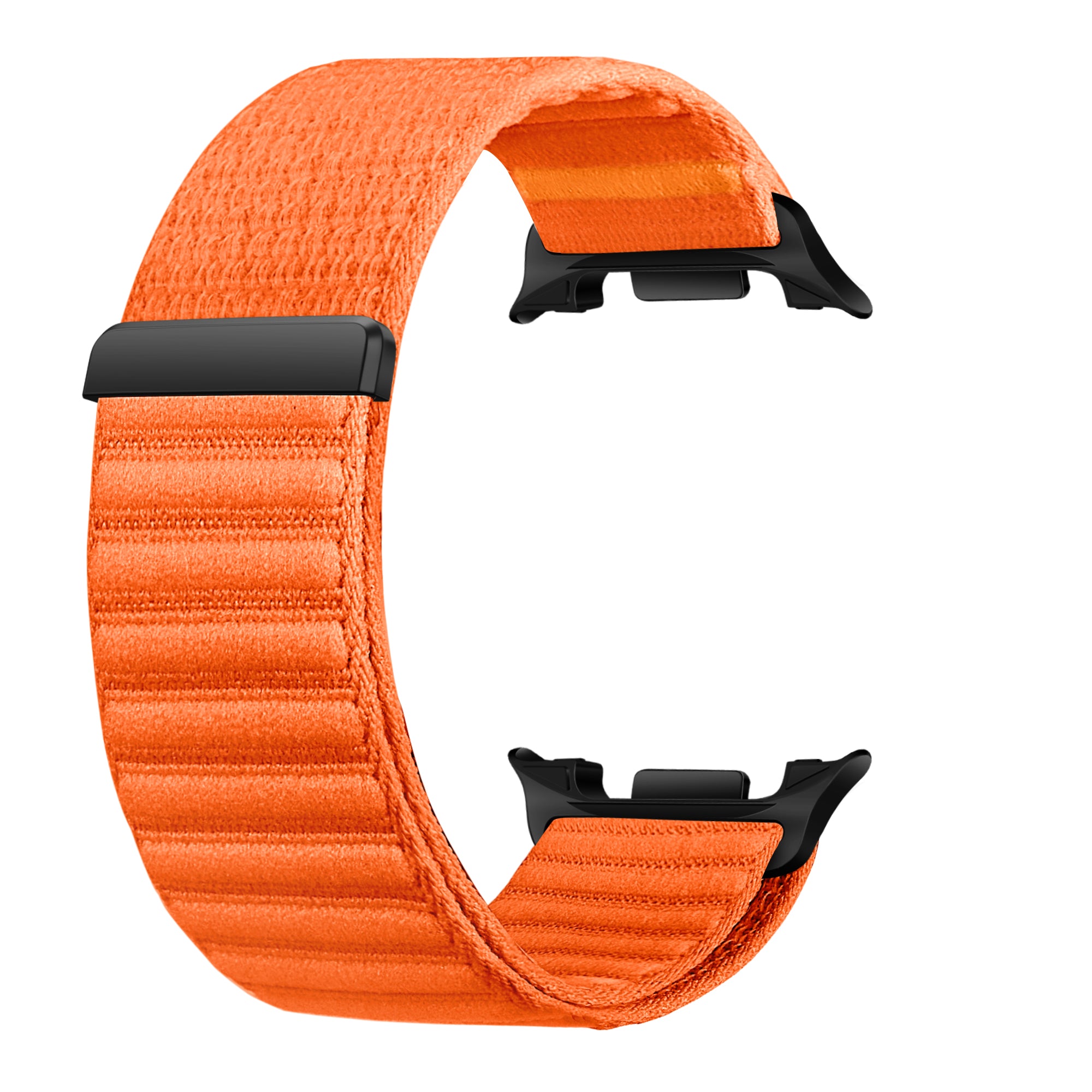 Samsung Galaxy Watch 9 - 44mm Wave Nylonarmband (Orange)