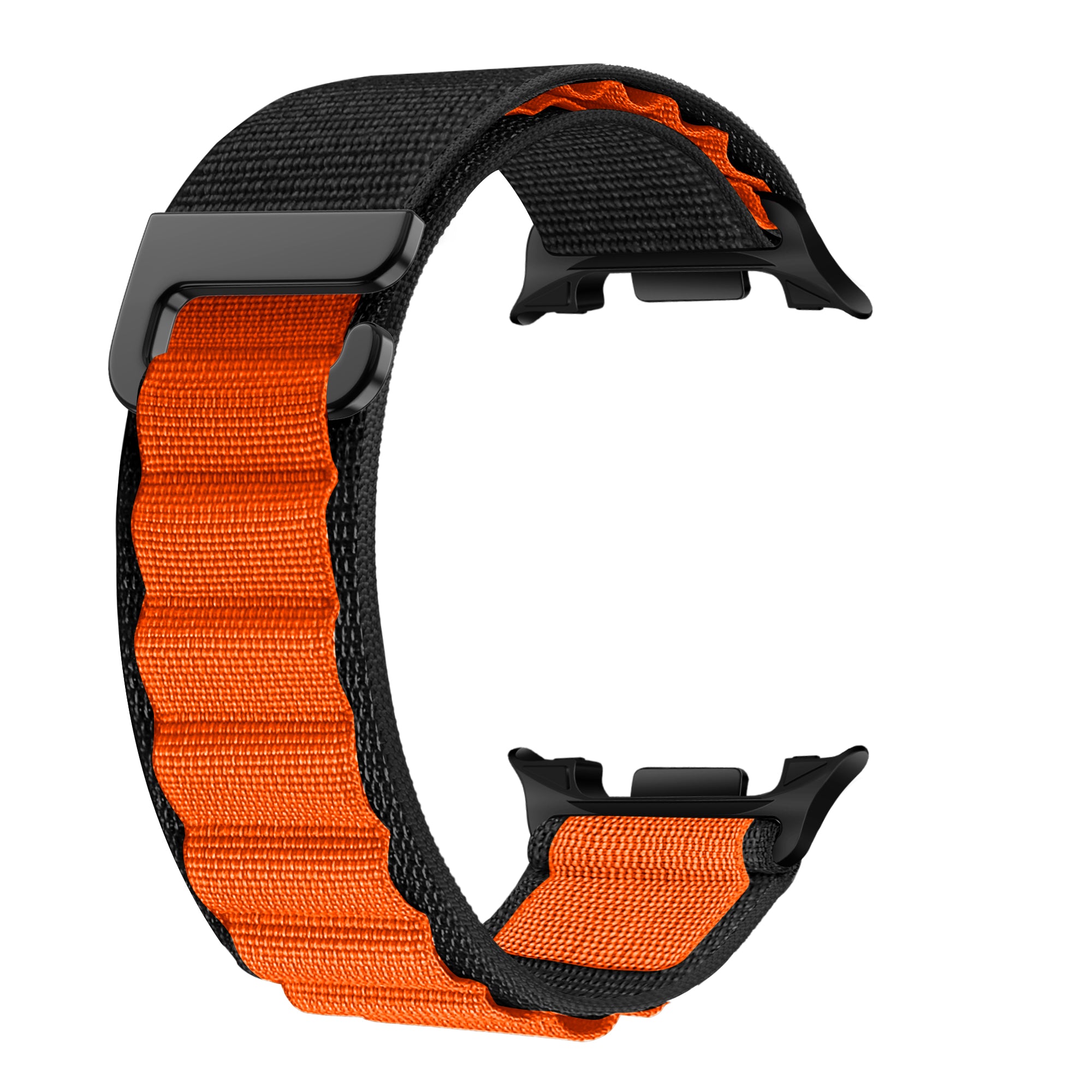 Samsung Galaxy Watch 8 - 44mm Alpine Armband (Schwarz/Orange)