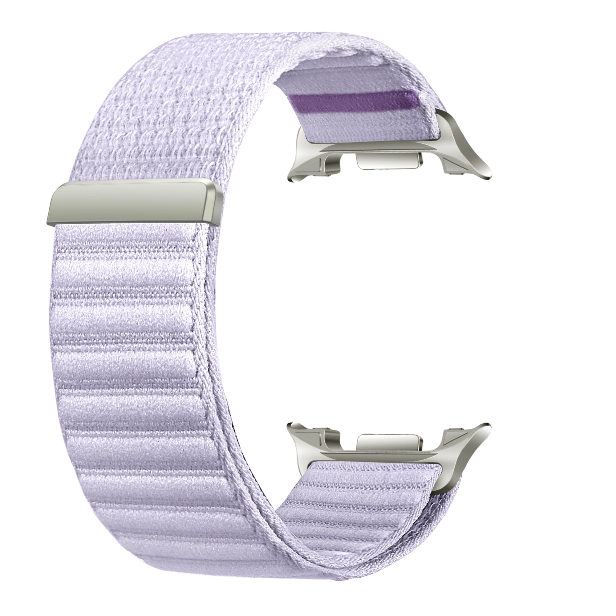 Samsung Galaxy Watch 8 - 40mm Wave Nylonarmband (Hell Lila)