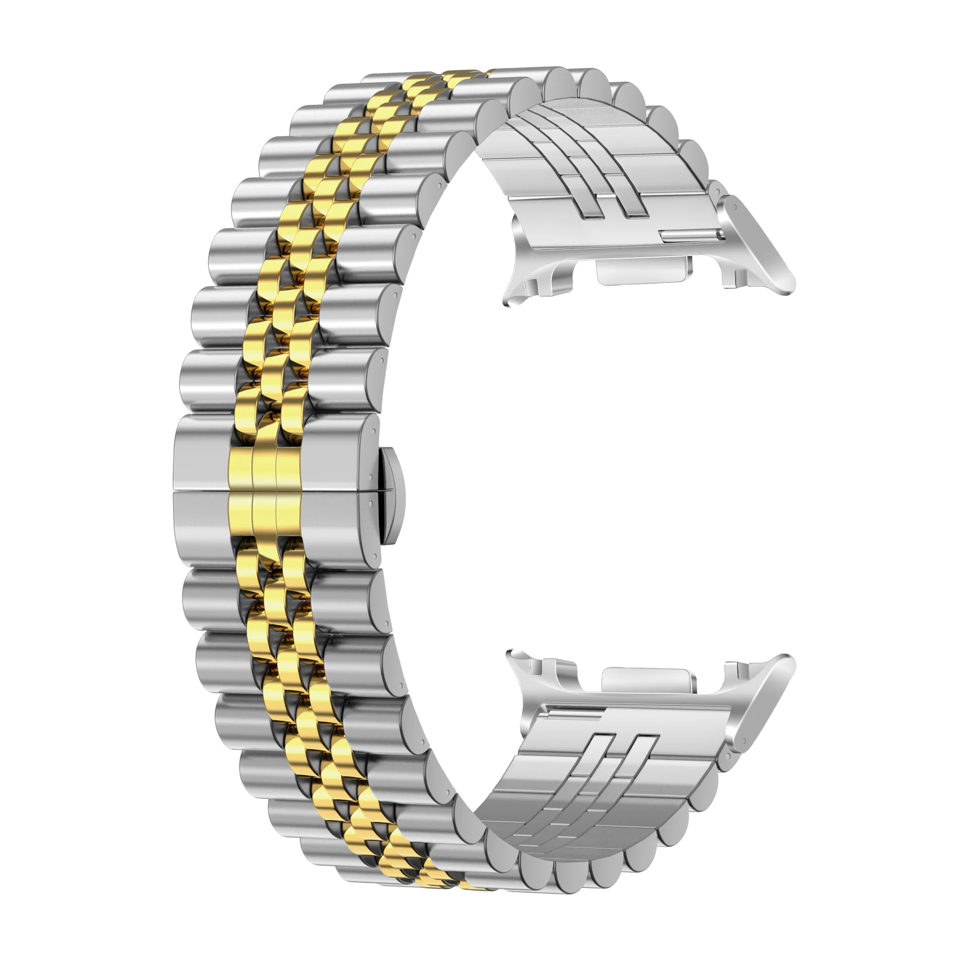 Samsung Galaxy Watch 8 - 44mm Jubilee Steel Strap (Silver/Gold)