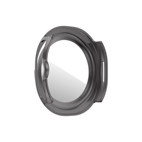 Bandz Samsung Galaxy Watch 8 Classic Bezel Cover mit Glas (Titan Grau/Orange)