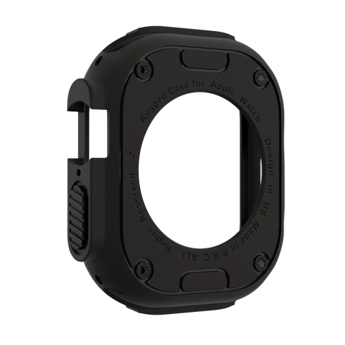 Bandz Apple Watch Ultra - 49mm robustes TPU-Hülle (Schwarz)