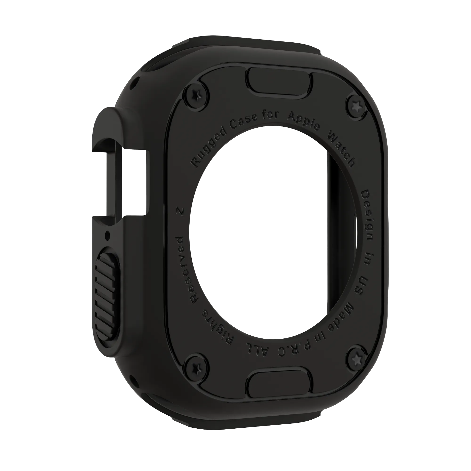 Bandz Apple Watch Ultra - 49mm robustes TPU-Hülle (Schwarz)