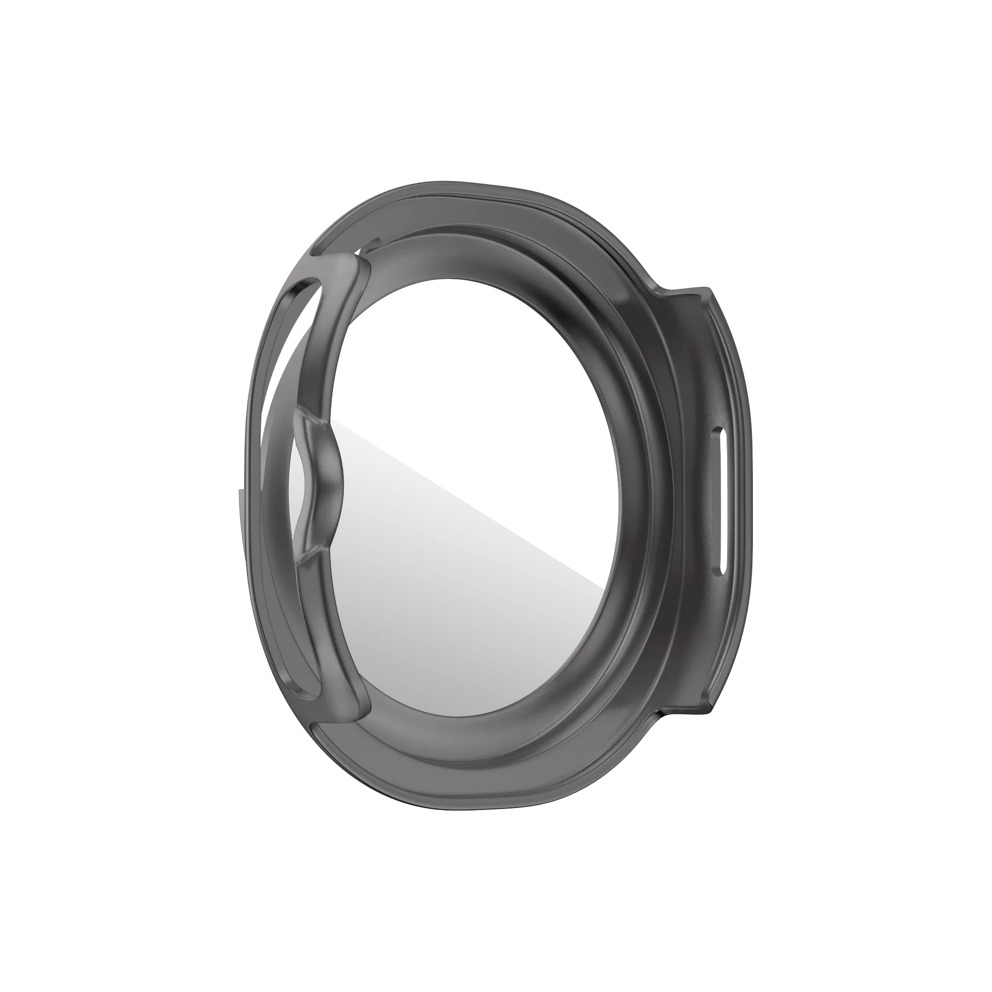 Bandz Samsung Galaxy Watch 8 Classic Bezel Cover mit Glas (Titan Grau/Weiß)