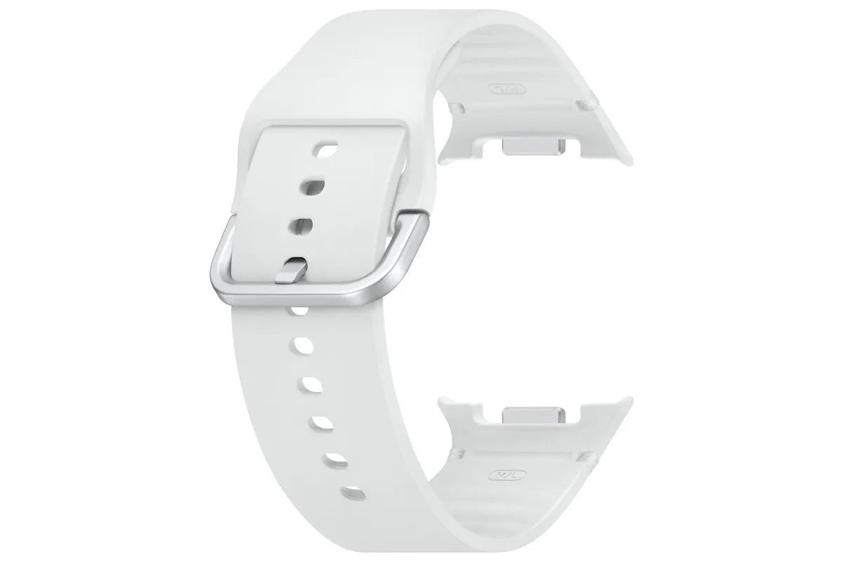 Silicone Sport Strap, white, without a watch, 3/4 front view