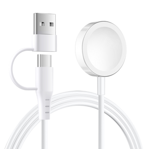 Strap-it USB-A & C 2in1 PVC Apple Watch Charger