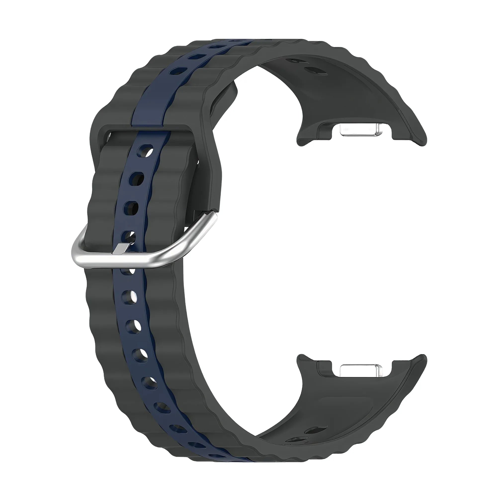Samsung Galaxy Watch 8 Classic Duo Sportarmband (Dark Grey/Blau)