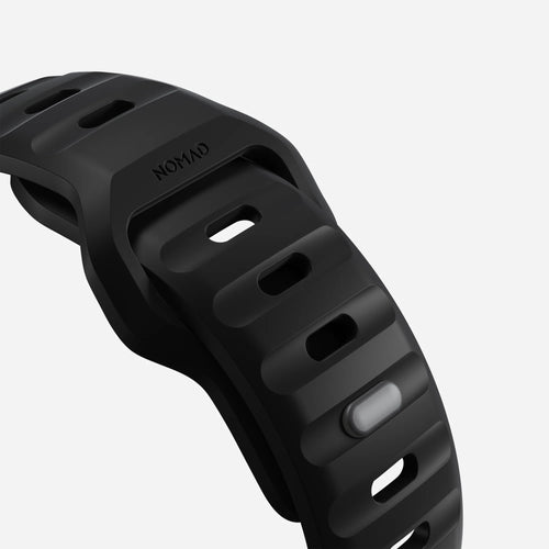 Nomad Sport Apple Watch Silikonarmband (Schwarz)