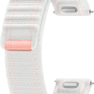Nylon Fabric Strap, white, without a watch, 3/4 front view
