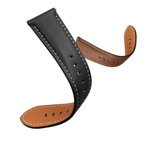 Samsung Galaxy Watch 8 - 40mm Premium Leather Strap (Black)