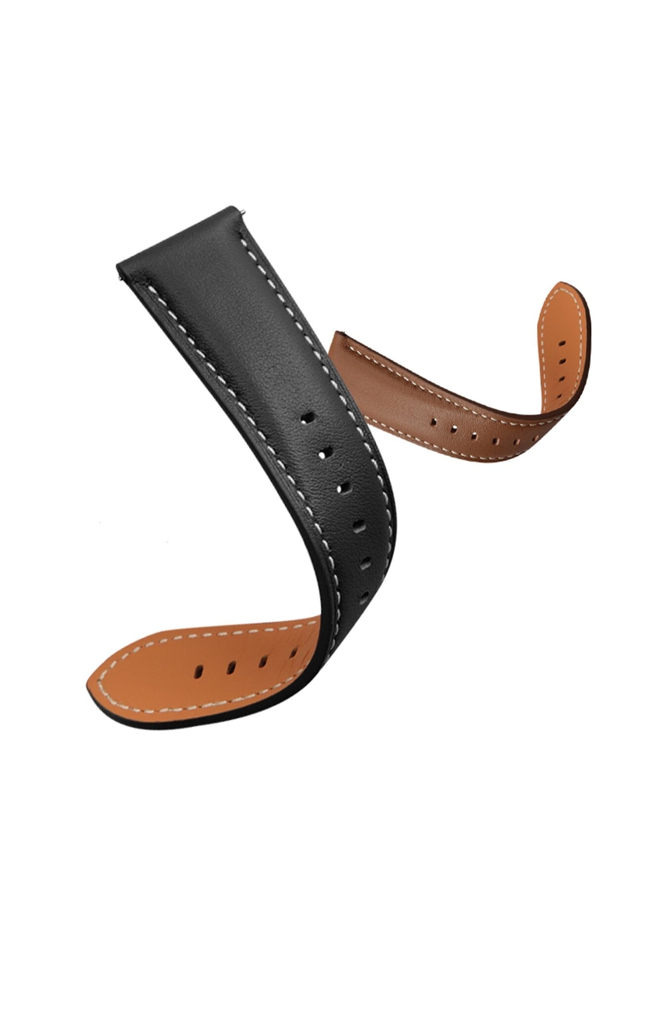 Samsung Galaxy Watch 8 - 40mm Premium Lederarmband (Schwarz)
