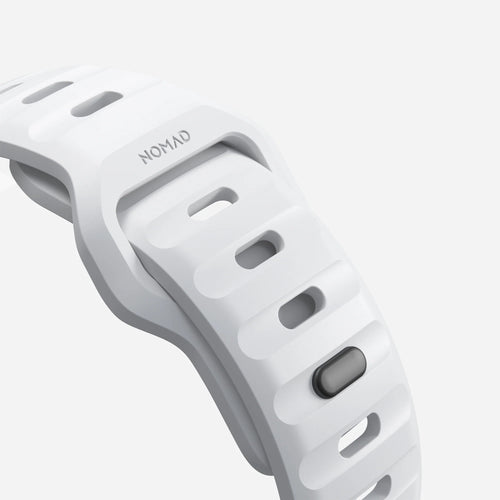 Nomad Sport Apple Watch Silikonarmband (Weiß)