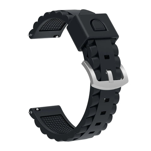TicWatch Pro 5 Enduro Wave Silikonarmband (Schwarz)