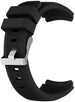 Uhrenarmband 20mm Silikon - Schnellverschluss (Schwarz)
