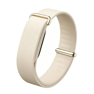 Silicone Strap, beige, without a watch, 3/4 front view