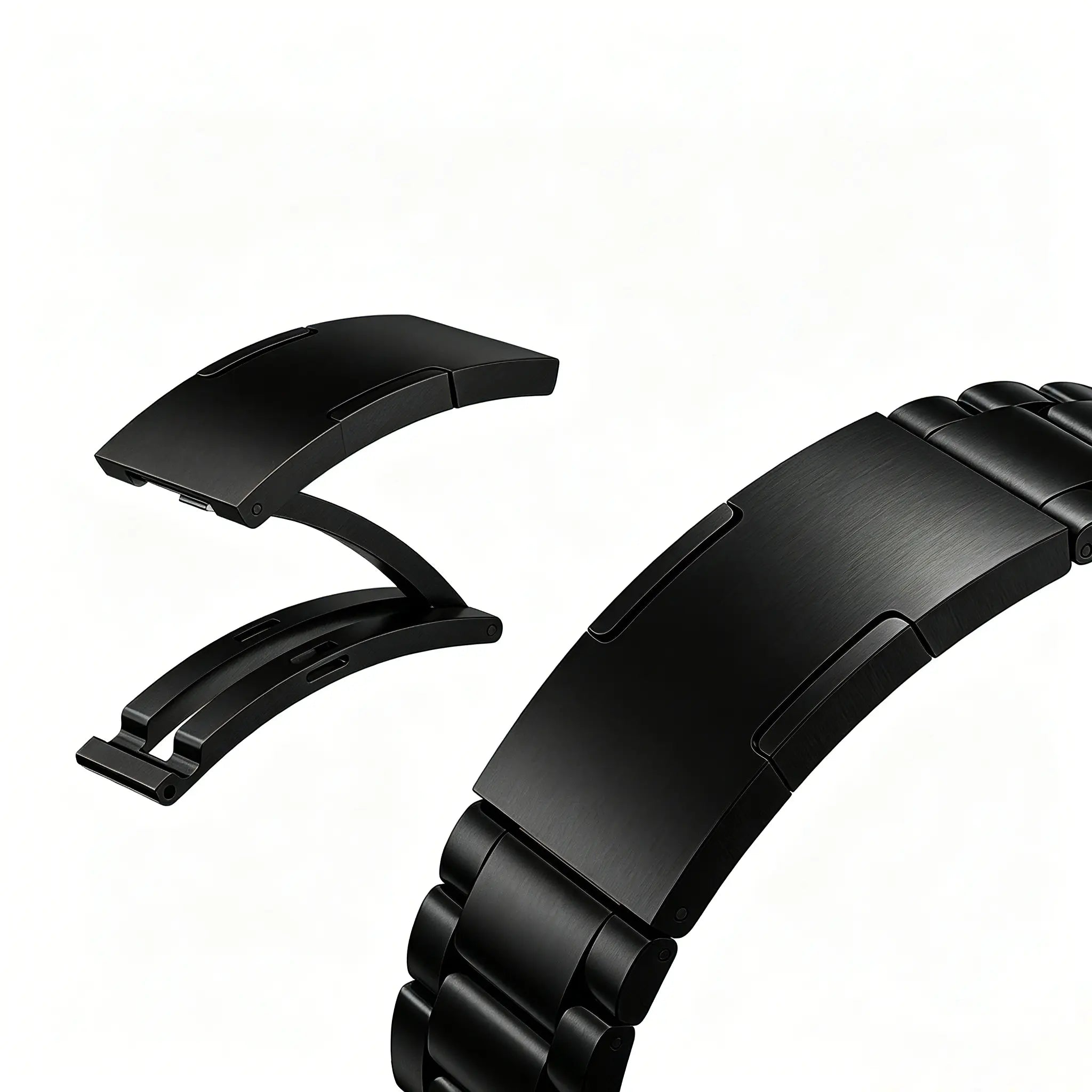 Apple Watch Raffiniert Stahlarmband (Schwarz)