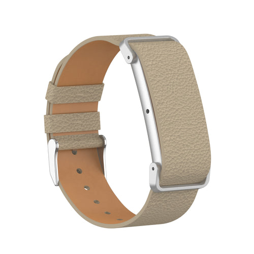 Litchi Leather Strap, coffee, without a watch, 3/4 front view
