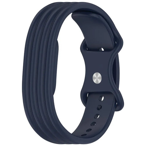 fitbit air silicone band dark blue